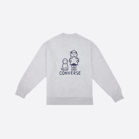 converse匡威2025男子男子-针织无帽外套-灰针织无帽外套UCJ101-GGN