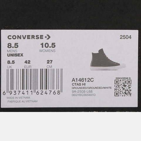 converse匡威2025中性中性-高帮系带-棕Chuck Taylor SEASONALA14612C