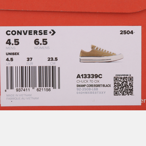 converse匡威2025中性中性-低帮系带-绿Chuck Taylor 70S SEASONALA13339C