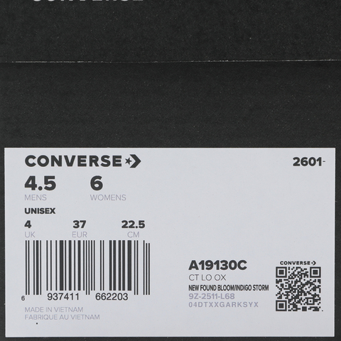 converse匡威2026中性中性-低帮系带-粉Chuck Taylor SEASONALA19130C