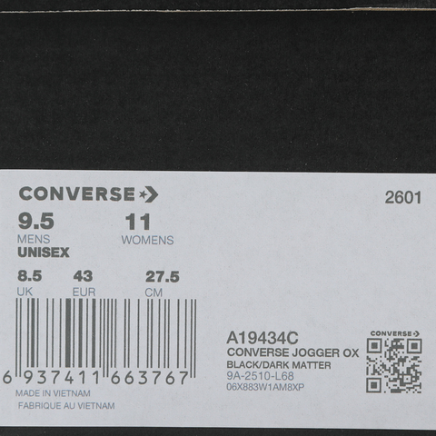 converse匡威2026中性中性-低帮系带-黑Chuck Taylor SEASONALA19434C