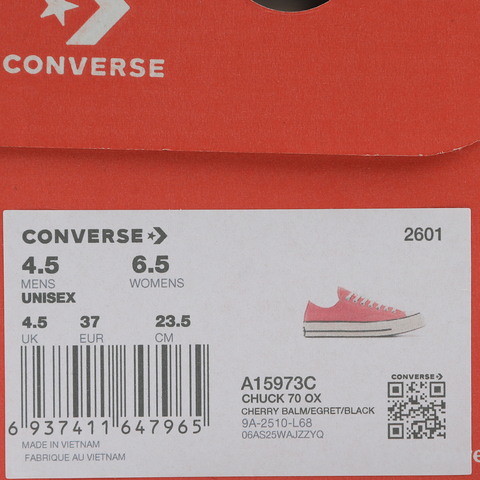 converse匡威2026中性中性-低帮系带-粉Chuck Taylor 70S SEASONALA15973C