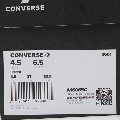 converse匡威2026中性中性-低帮系带-灰Chuck Taylor SEASONALA16065C