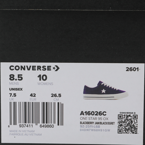 converse匡威2026中性中性-低帮系带-紫CONS SEASONALA16026C