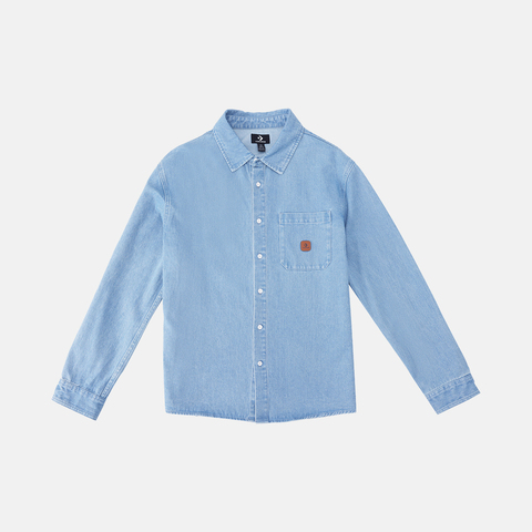 converse匡威2026中性中性-梭织长袖衬衫-蓝梭织长袖衬衫UCJ418-UHC