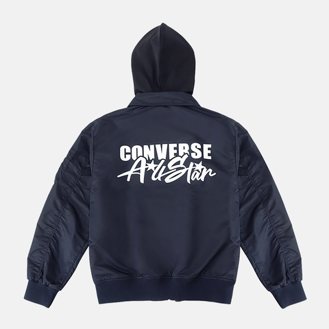 converse匡威2026男子男子-梭织连帽外套-黑梭织连帽外套MCJ414-GHM