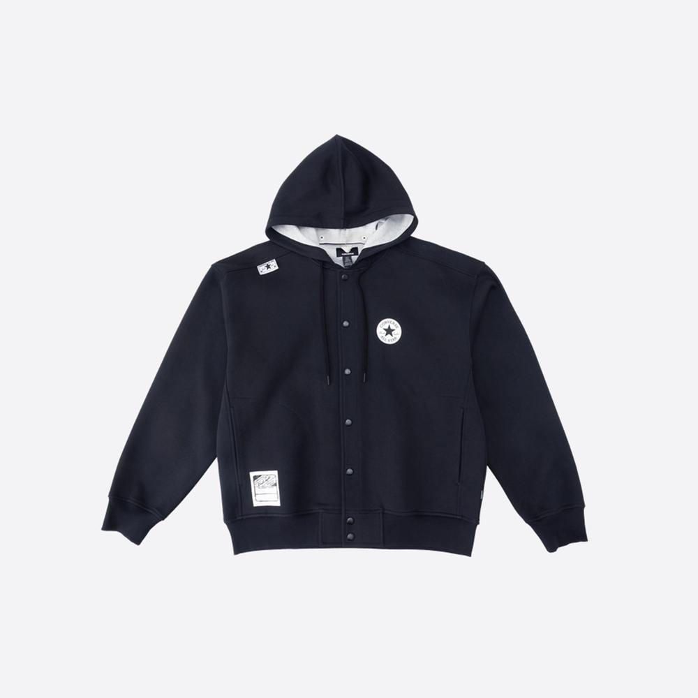 converse匡威2026男子男子-针织连帽外套-黑针织连帽外套MCJ696-023