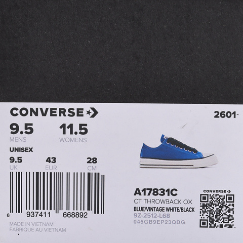 converse匡威2026中性中性-低帮系带-蓝Chuck Taylor SEASONALA17831C