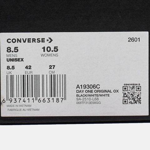 converse匡威2026中性中性-低帮系带-黑Chuck Taylor SEASONALA19306C