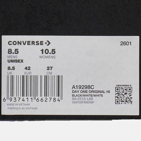 converse匡威2026中性中性-高帮系带-黑Chuck Taylor SEASONALA19298C