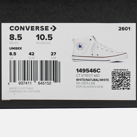 converse匡威2026中性中性-中帮系带-白Chuck Taylor SEASONAL149546C