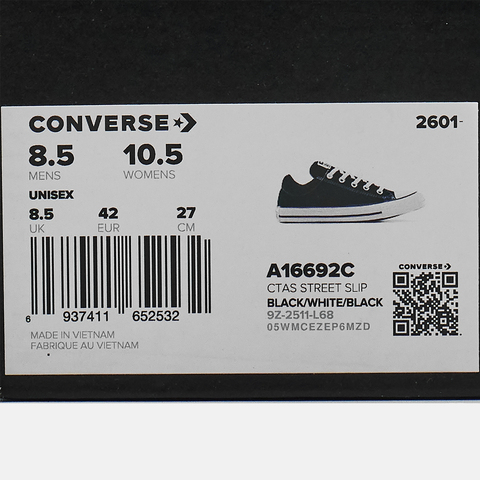 converse匡威2026中性中性-低帮系带-黑Chuck Taylor SEASONALA16692C