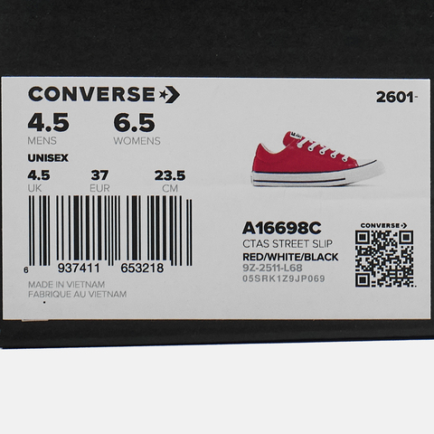 converse匡威2026中性中性-低帮系带-红Chuck Taylor SEASONALA16698C
