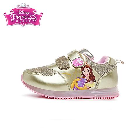 迪士尼17年秋冬新款时尚女童公主灯鞋缓震舒适时尚多色系列休闲鞋DS2561