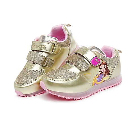 迪士尼17年秋冬新款时尚女童公主灯鞋缓震舒适时尚多色系列休闲鞋DS2561