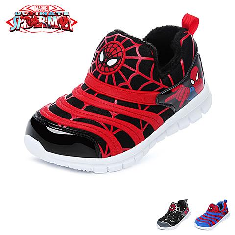 迪士尼（disney）17年冬季新品漫威蜘蛛侠多色系列炫酷舒适一脚蹬加绒保暖舒适运动男鞋
