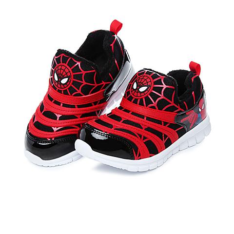 迪士尼（disney）17年冬季新品漫威蜘蛛侠多色系列炫酷舒适一脚蹬加绒保暖舒适运动男鞋