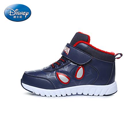 迪士尼（disney）17年冬季新款米奇米妮漫威蜘蛛侠美国队长系列趣味时尚加绒保暖高帮男女运动鞋DS2604