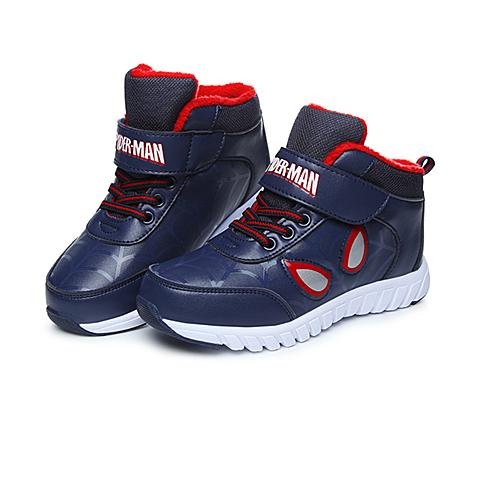 迪士尼（disney）17年冬季新款米奇米妮漫威蜘蛛侠美国队长系列趣味时尚加绒保暖高帮男女运动鞋DS2604