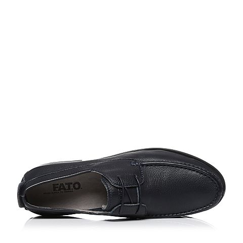 FATO/伐拓夏季专柜同款时尚牛皮革系带方跟男休闲鞋VAV02BM7