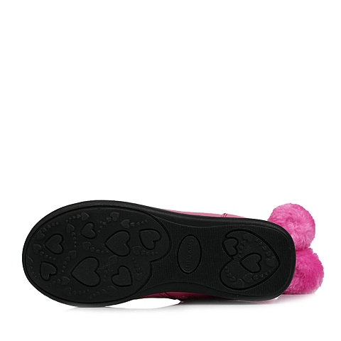 HELLO KITTY/凯蒂猫童鞋冬季PU桃红女小童童靴时装靴DI3253