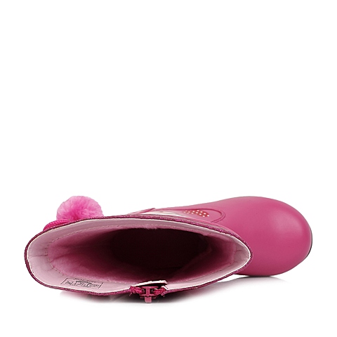 HELLO KITTY/凯蒂猫童鞋冬季PU桃红女小童童靴时装靴DI3253