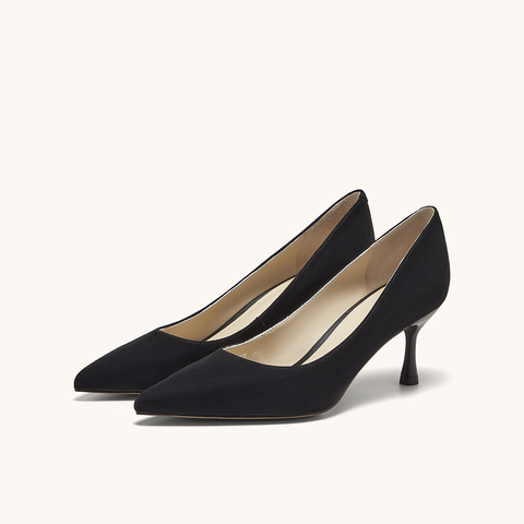 HGK25春季时尚气质百搭尖头细跟浅口通勤高跟鞋女单鞋WAQ02AQ5