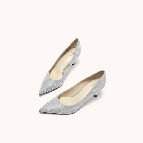 HGK25春季时尚气质百搭尖头细跟浅口通勤高跟鞋女单鞋WAQ02AQ5