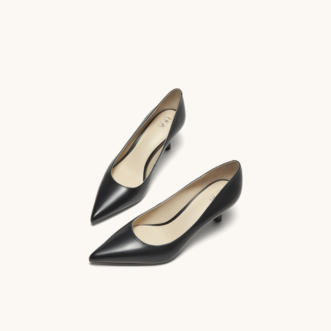 HGK25春季时尚气质百搭尖头细跟浅口通勤高跟鞋女单鞋WAQ02AQ5