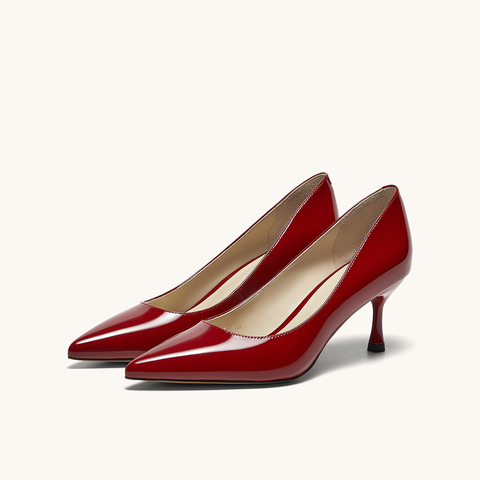 HGK25春季时尚气质百搭尖头细跟浅口通勤高跟鞋女单鞋WAQ02AQ5