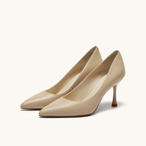 HGK25春季时尚气质百搭尖头细跟高跟鞋女单鞋WAD01AQ5