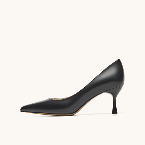 HGK25春季时尚气质百搭尖头细跟浅口通勤高跟鞋女单鞋WAQ02AQ5