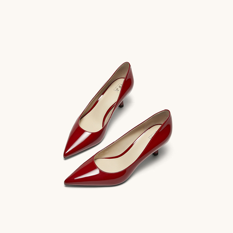 HGK25春季时尚气质百搭尖头细跟浅口通勤高跟鞋女单鞋WAQ02AQ5