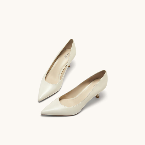 HGK25春季时尚气质百搭尖头细跟浅口通勤高跟鞋女单鞋WAQ02AQ5