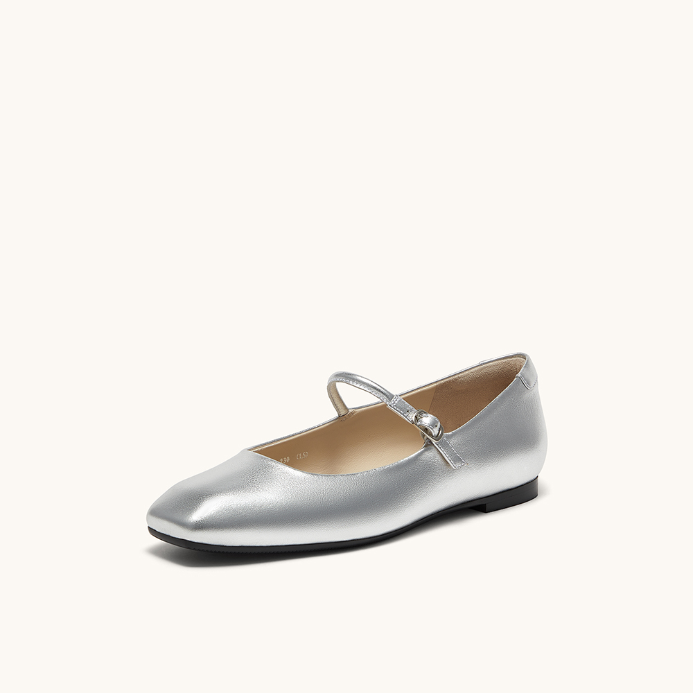 HGK时尚通勤气质百搭一字带平底玛丽珍女单鞋WAA01CQ4