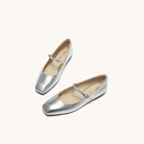 HGK时尚通勤气质百搭一字带平底玛丽珍女单鞋WAA01CQ4