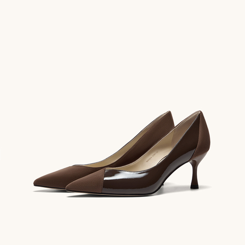 HGK25年秋时尚气质拼接Soft Power百搭通勤女单鞋WAQ04CQ5