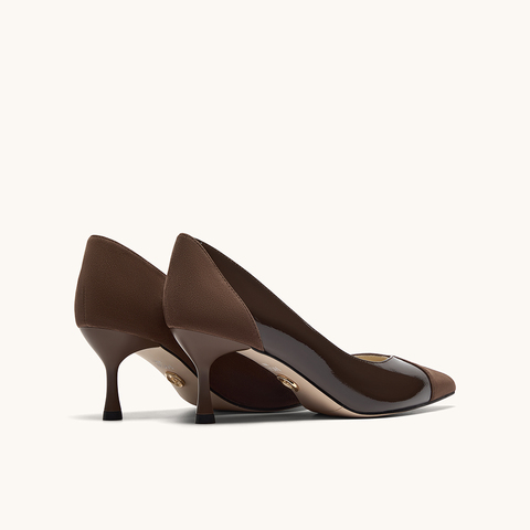 HGK25年秋时尚气质拼接Soft Power百搭通勤女单鞋WAQ04CQ5