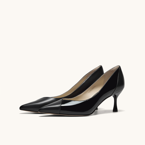 HGK25年秋时尚气质拼接Soft Power百搭通勤女单鞋WAQ04CQ5