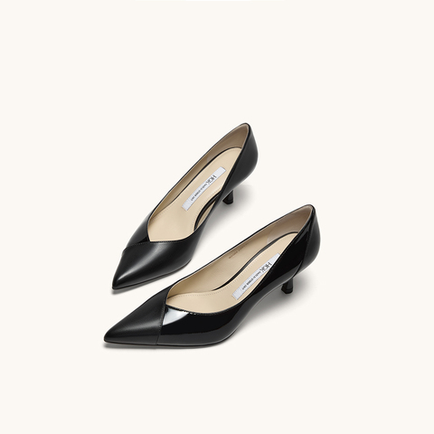 HGK25年秋时尚气质拼接Soft Power百搭通勤女单鞋WAQ04CQ5