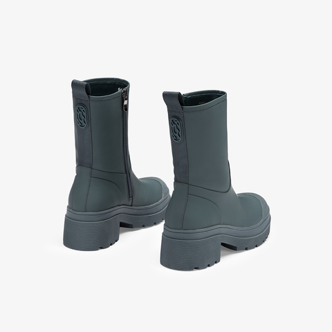 73hours女鞋假日乐园2022冬季经典厚底摩登增高切尔西靴