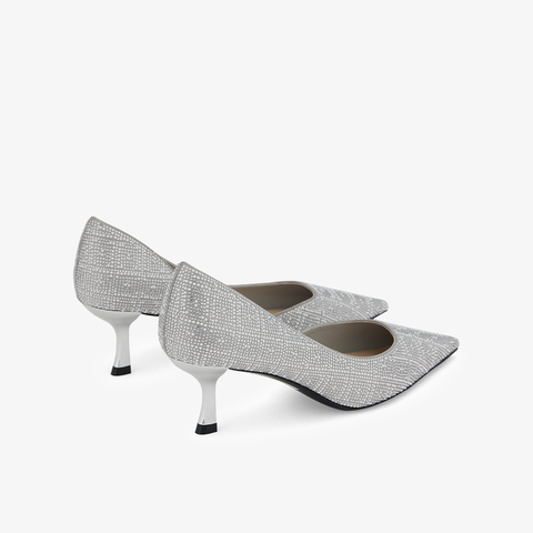 73hours女鞋亿点闪耀2024春季新品纯色尖头细跟浅口单鞋