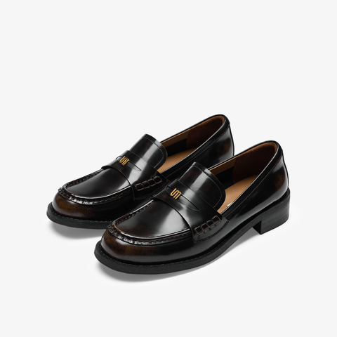 73hours女鞋Taylor2024秋季新品纯色圆头平底乐福鞋