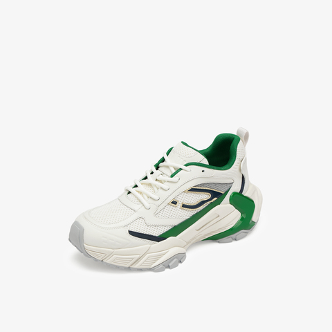 73hours女鞋皮一下2025春季新品拼色圆头系带老爹鞋