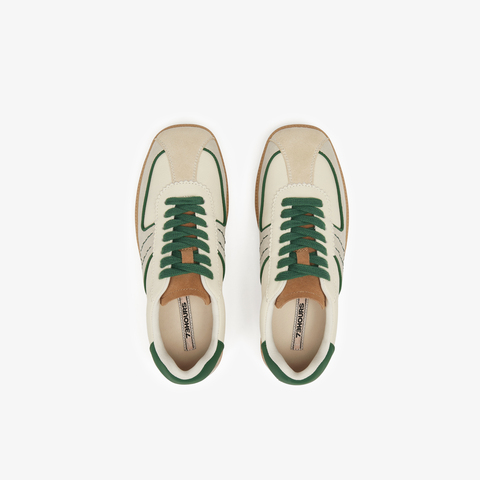 73hours女鞋清新柑橘2025春季新品系带平底圆头德训鞋