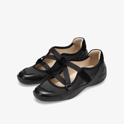 73hours女鞋焙茶芝士2025春季新品平底圆头纯色芭蕾舞鞋