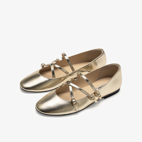 73hours女鞋月光和弦2025春季新品平底圆头纯色玛丽珍鞋