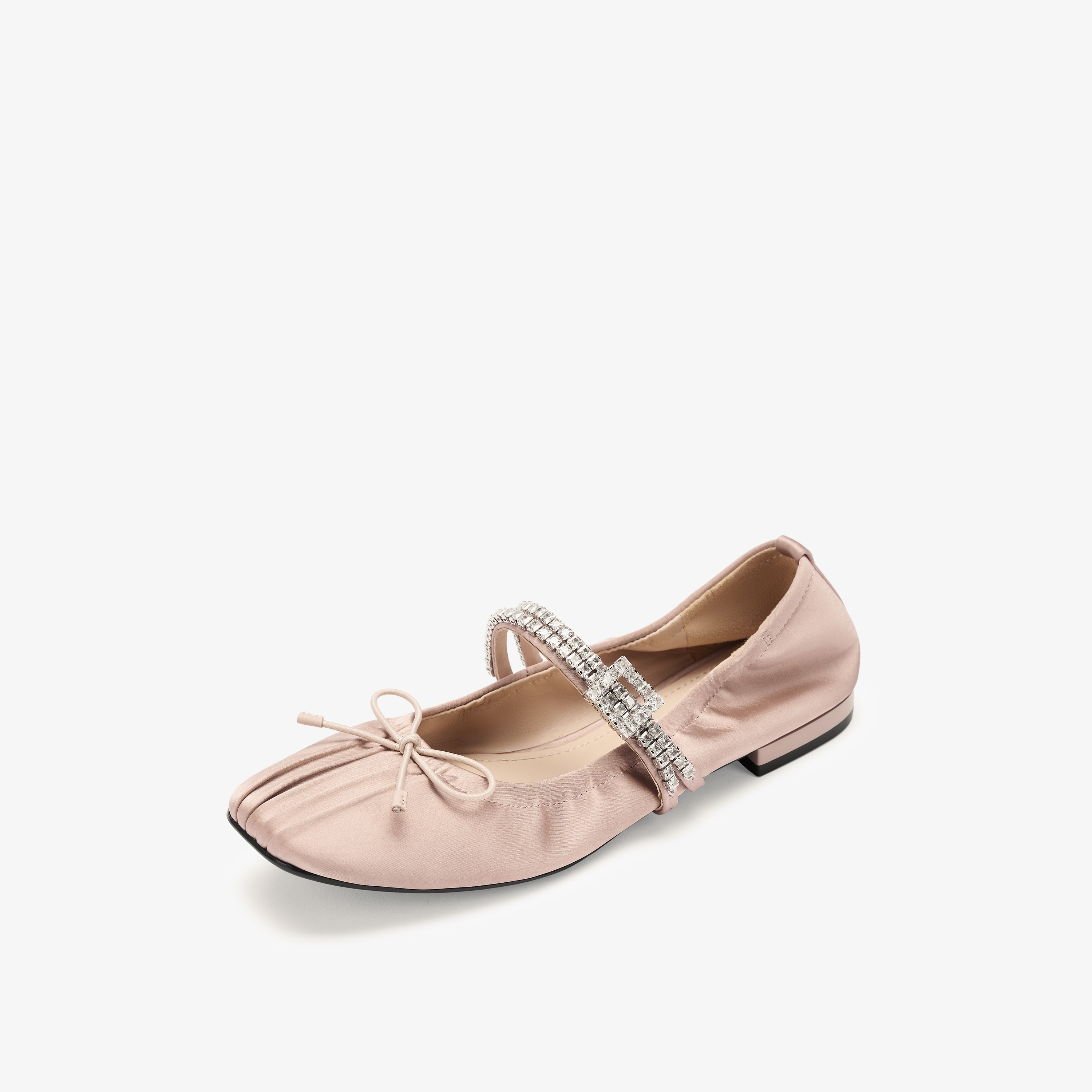 73hours女鞋玻璃海2025春季新品平底浅口纯色芭蕾舞鞋