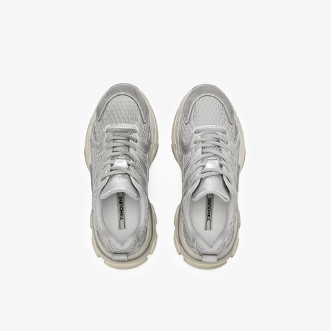 73hours女鞋银色星河系带纯色圆头休闲鞋