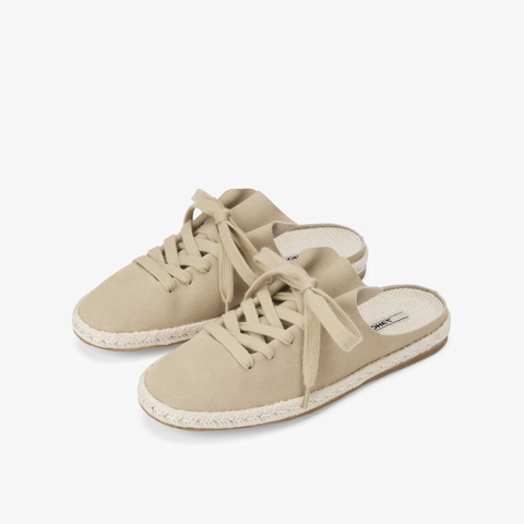 73hours女鞋那不勒斯2025春季新品圆头系带平底纯色休闲鞋